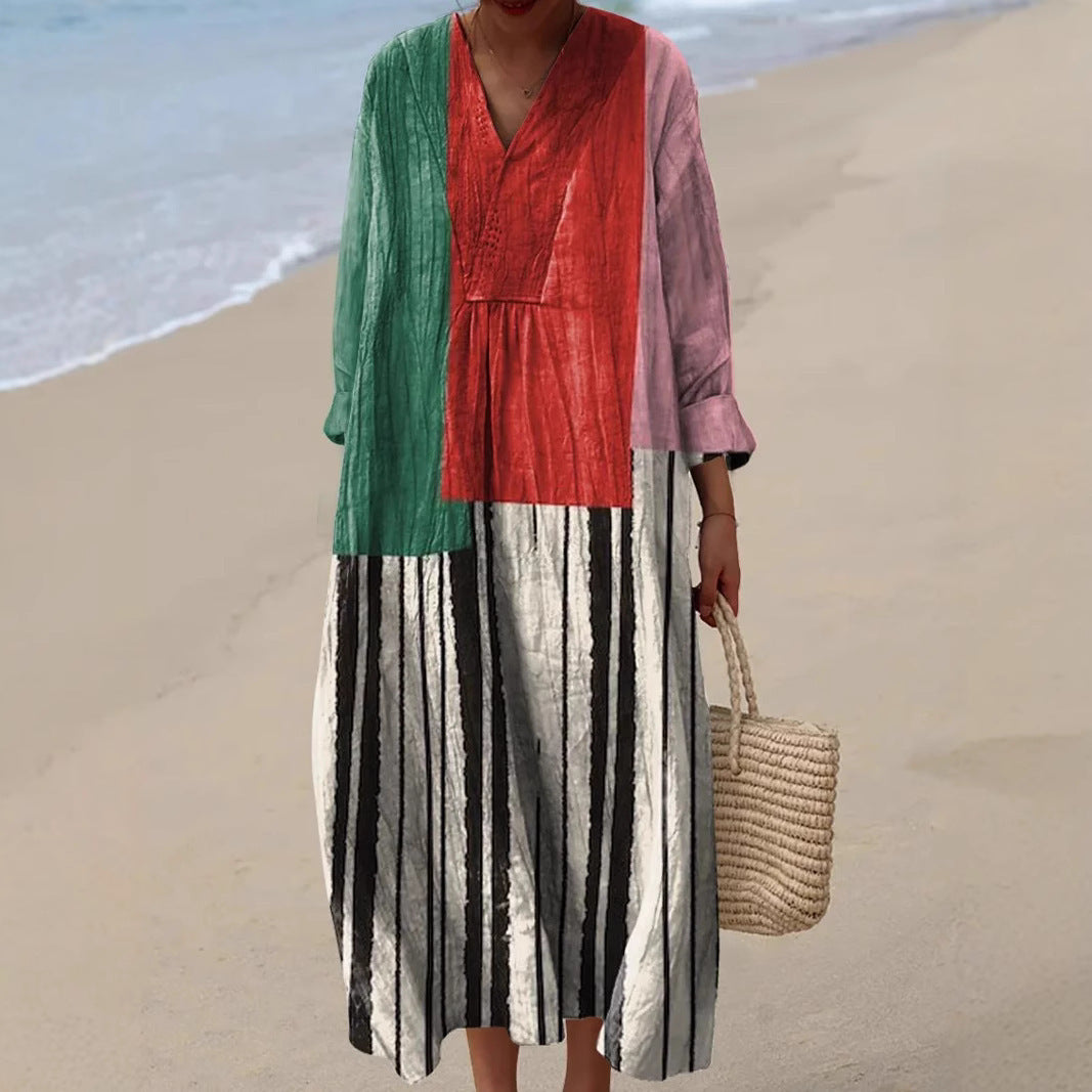 Leviana™ – Robe élégante avec un motif géométrique