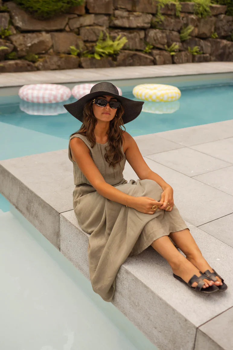 Sarah™ | La robe d'été en kaki élégant