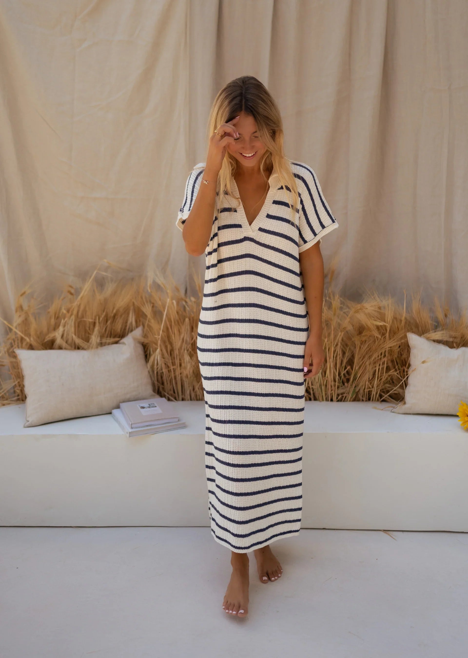 SOPHIA™ | LA ROBE EN TRICOT RAYÉ