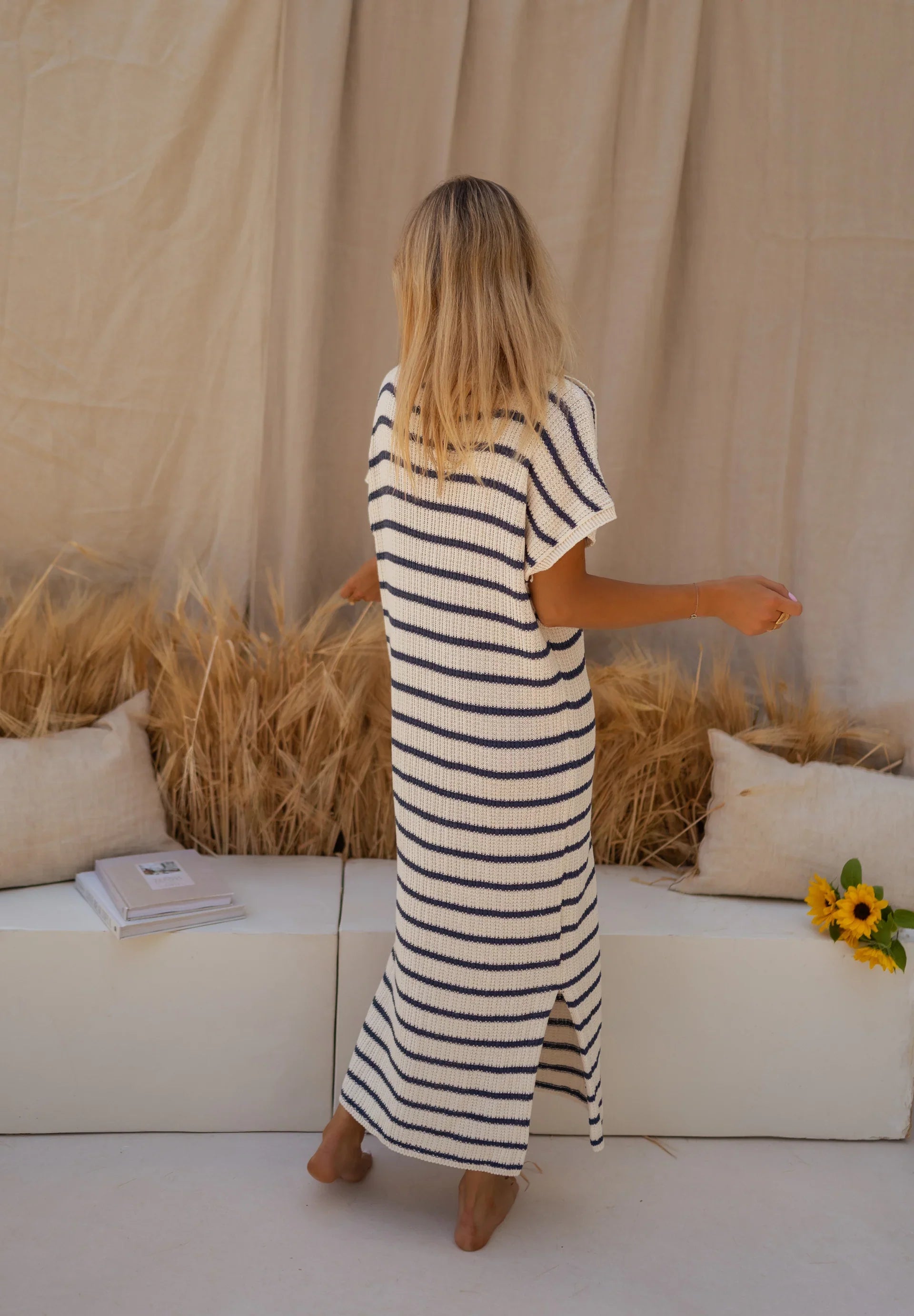 SOPHIA™ | LA ROBE EN TRICOT RAYÉ