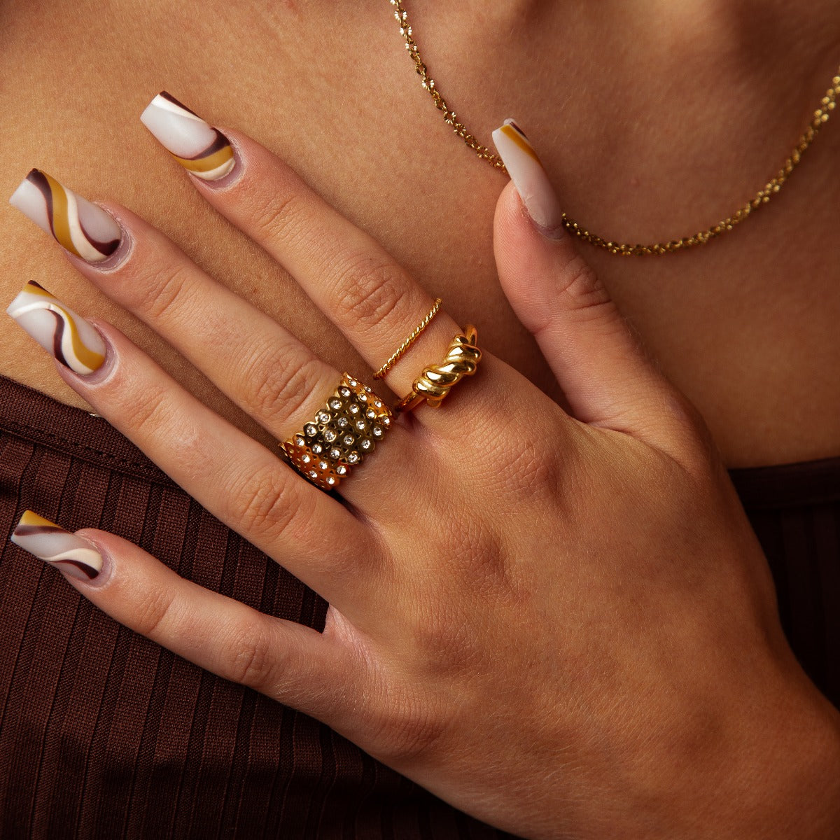 Bague Tressée en Corde