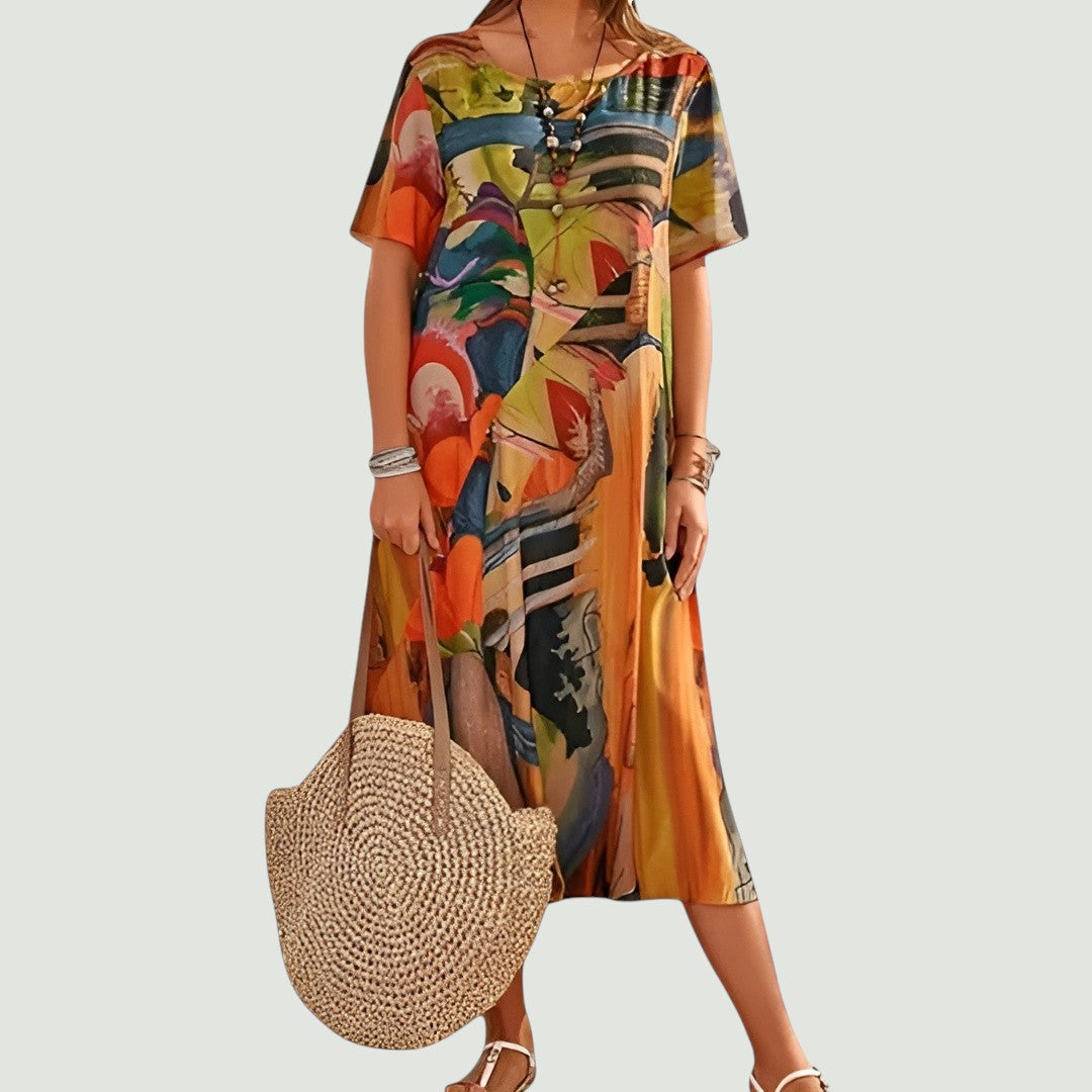 Leviana™ – Robe d'été élégante et légère en midi-length